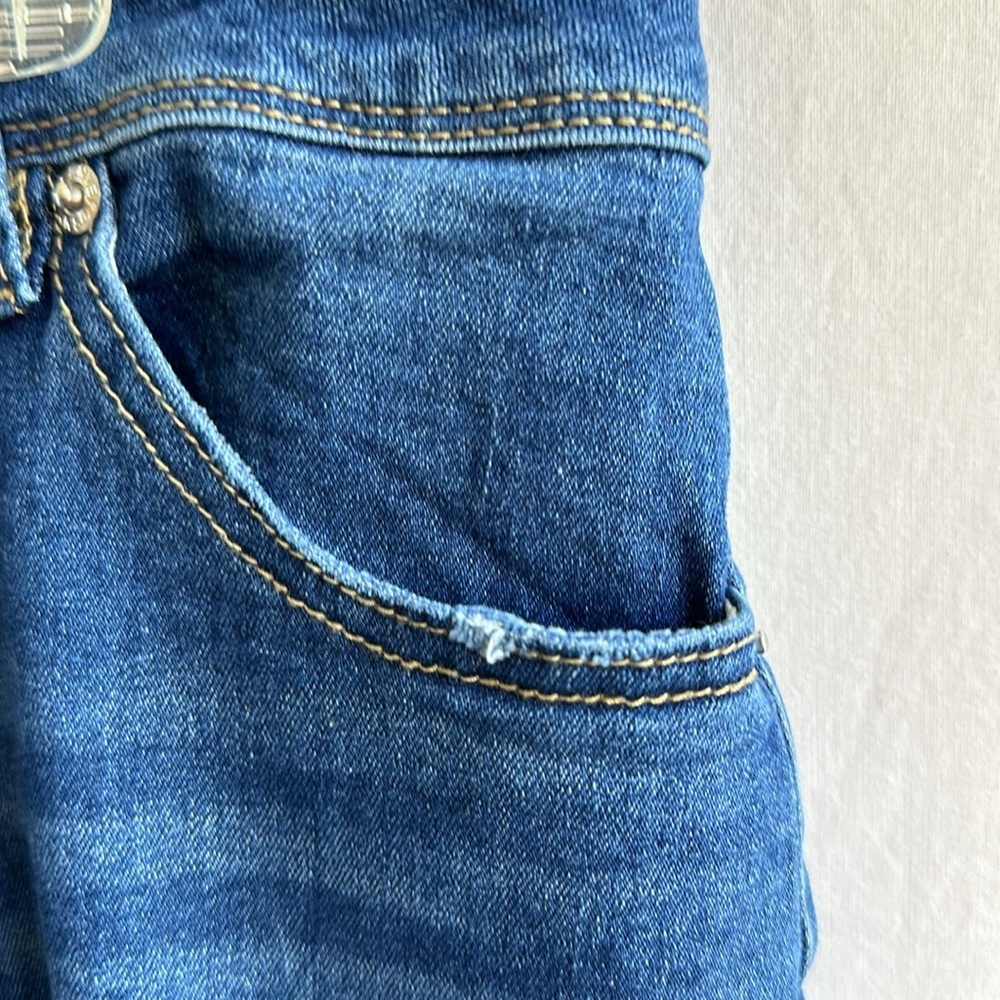 Wide leg blue jeans, size 14 - Picture 7 of 9